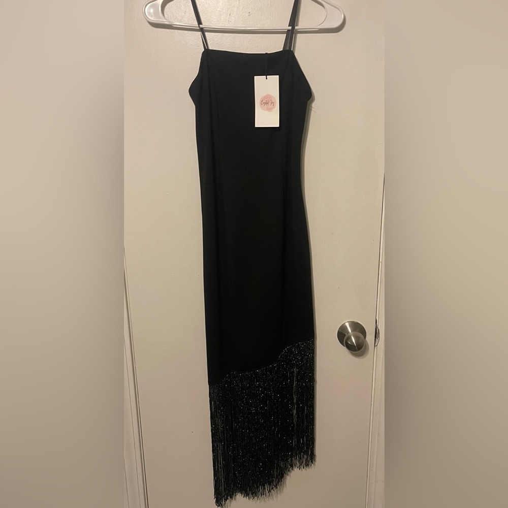 Crystal Sky fringe dress